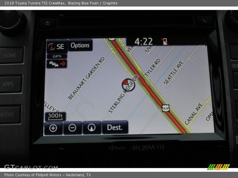 Blazing Blue Pearl / Graphite 2018 Toyota Tundra TSS CrewMax