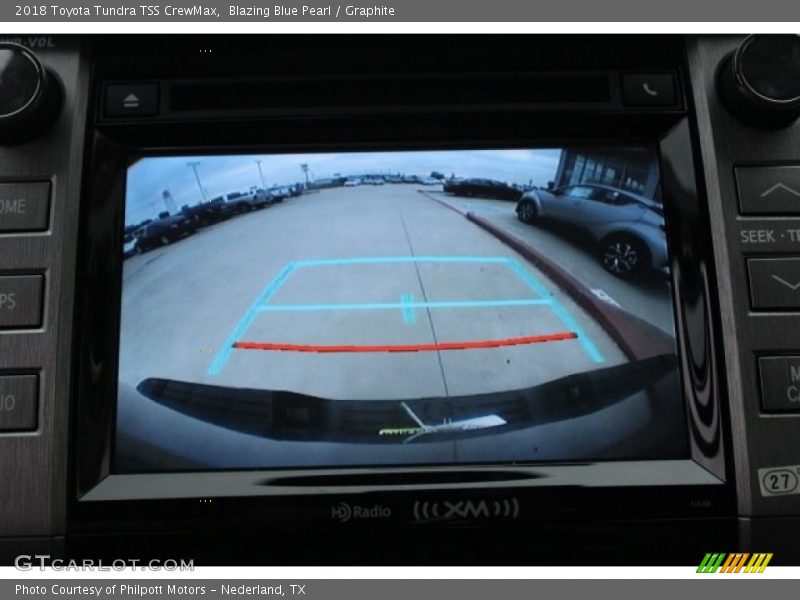 Blazing Blue Pearl / Graphite 2018 Toyota Tundra TSS CrewMax