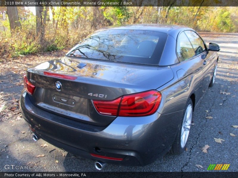 Mineral Grey Metallic / Black 2018 BMW 4 Series 440i xDrive Convertible