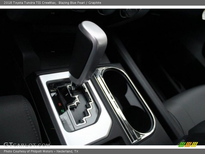 Blazing Blue Pearl / Graphite 2018 Toyota Tundra TSS CrewMax