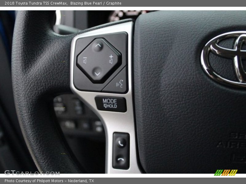 Blazing Blue Pearl / Graphite 2018 Toyota Tundra TSS CrewMax