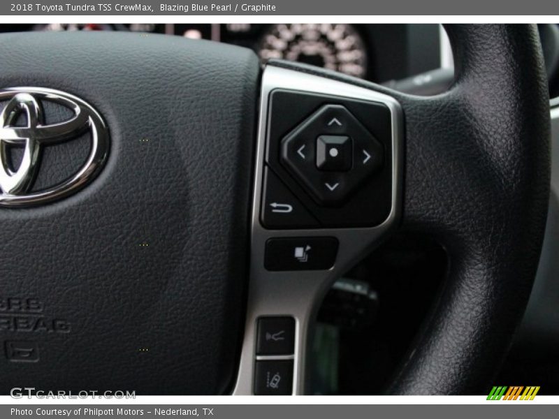 Blazing Blue Pearl / Graphite 2018 Toyota Tundra TSS CrewMax