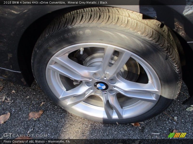 Mineral Grey Metallic / Black 2018 BMW 4 Series 440i xDrive Convertible