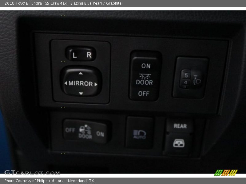 Blazing Blue Pearl / Graphite 2018 Toyota Tundra TSS CrewMax