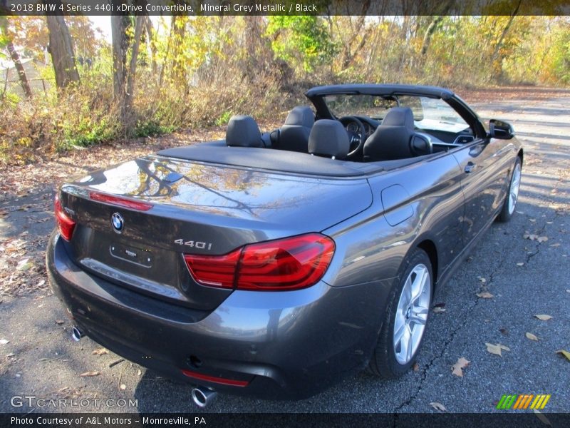 Mineral Grey Metallic / Black 2018 BMW 4 Series 440i xDrive Convertible