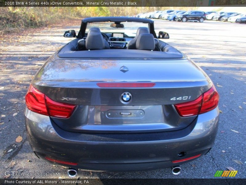Mineral Grey Metallic / Black 2018 BMW 4 Series 440i xDrive Convertible