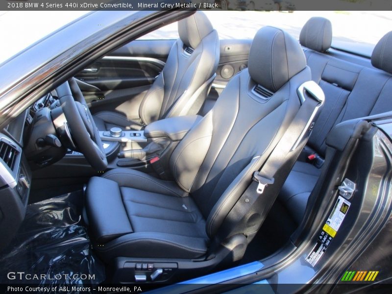 Mineral Grey Metallic / Black 2018 BMW 4 Series 440i xDrive Convertible