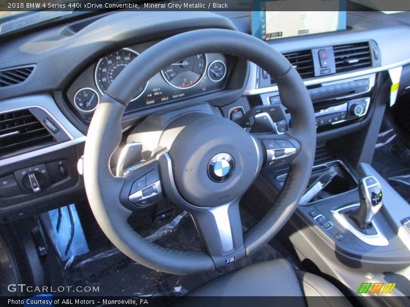 Mineral Grey Metallic / Black 2018 BMW 4 Series 440i xDrive Convertible