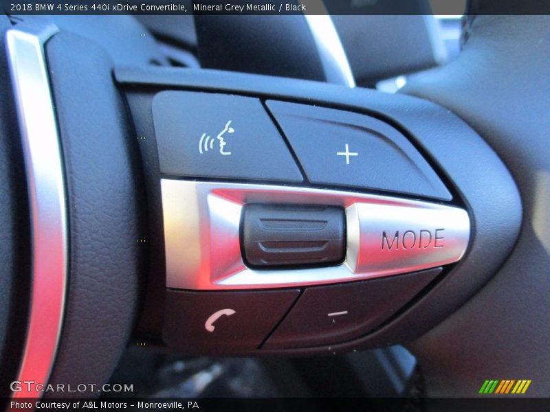 Mineral Grey Metallic / Black 2018 BMW 4 Series 440i xDrive Convertible