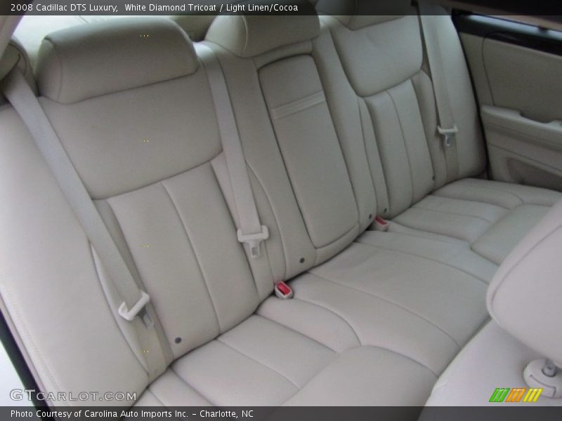 White Diamond Tricoat / Light Linen/Cocoa 2008 Cadillac DTS Luxury