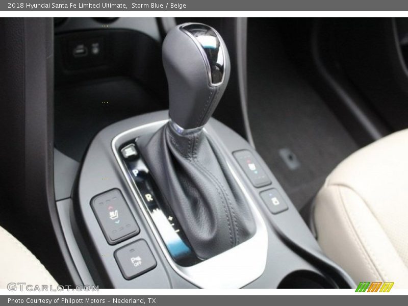 Storm Blue / Beige 2018 Hyundai Santa Fe Limited Ultimate
