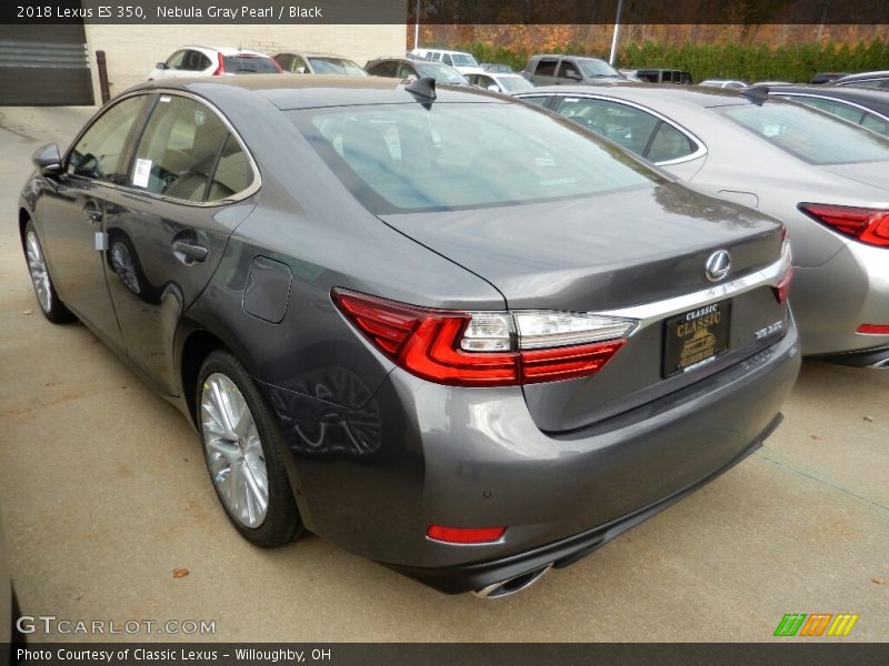 Nebula Gray Pearl / Black 2018 Lexus ES 350