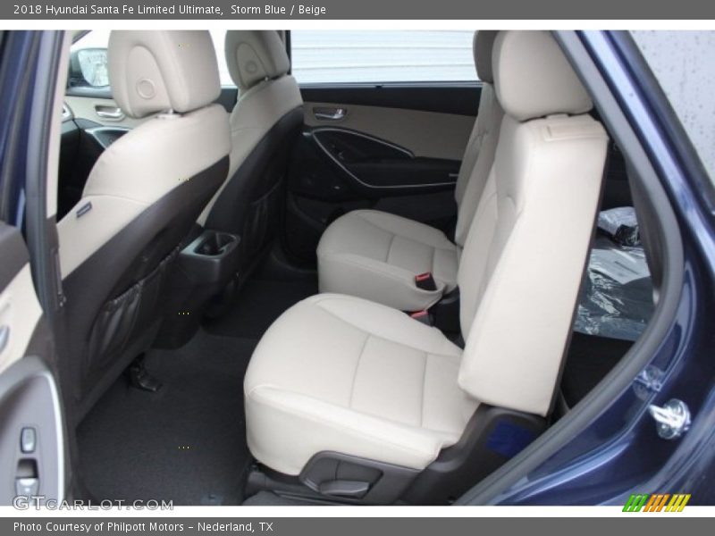 Storm Blue / Beige 2018 Hyundai Santa Fe Limited Ultimate
