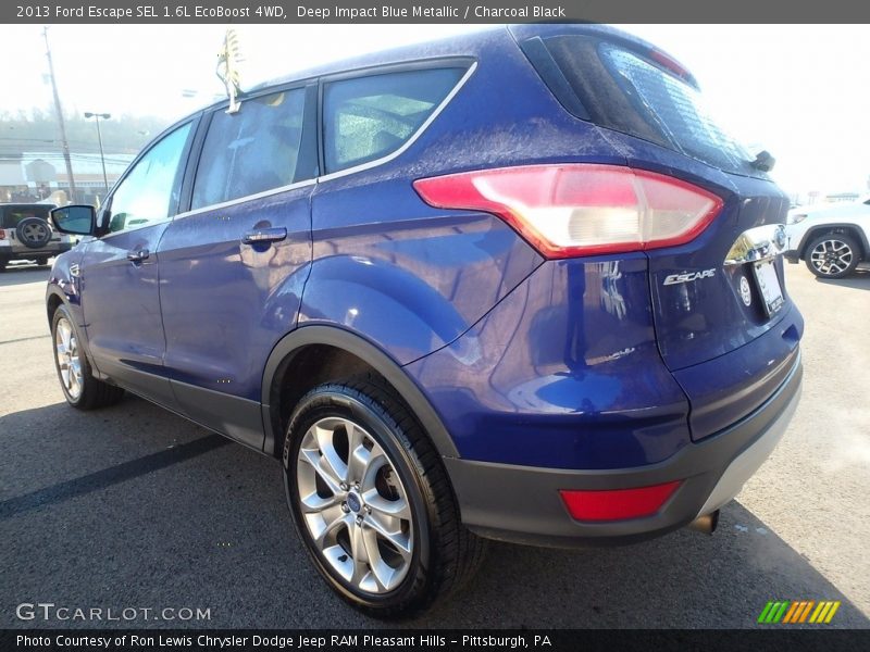 Deep Impact Blue Metallic / Charcoal Black 2013 Ford Escape SEL 1.6L EcoBoost 4WD