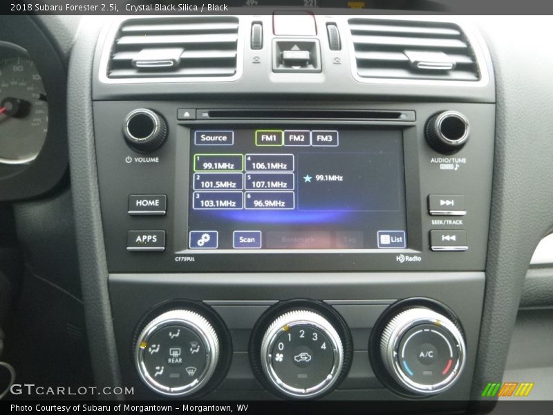 Crystal Black Silica / Black 2018 Subaru Forester 2.5i