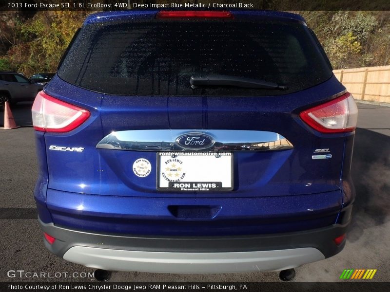 Deep Impact Blue Metallic / Charcoal Black 2013 Ford Escape SEL 1.6L EcoBoost 4WD