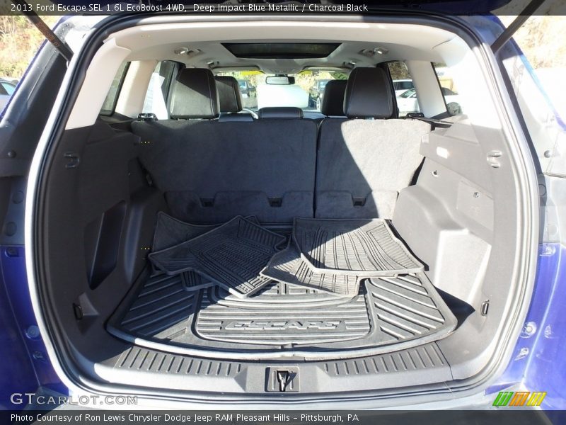Deep Impact Blue Metallic / Charcoal Black 2013 Ford Escape SEL 1.6L EcoBoost 4WD