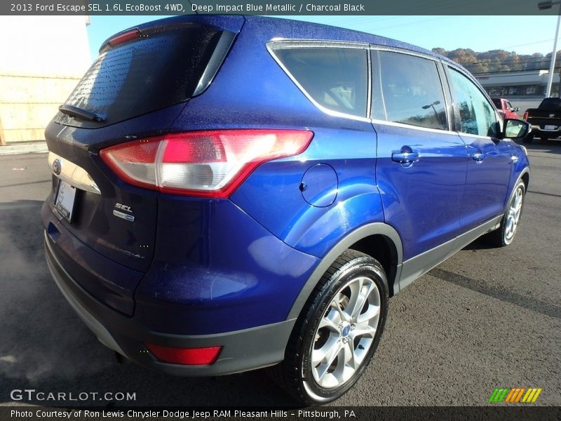 Deep Impact Blue Metallic / Charcoal Black 2013 Ford Escape SEL 1.6L EcoBoost 4WD