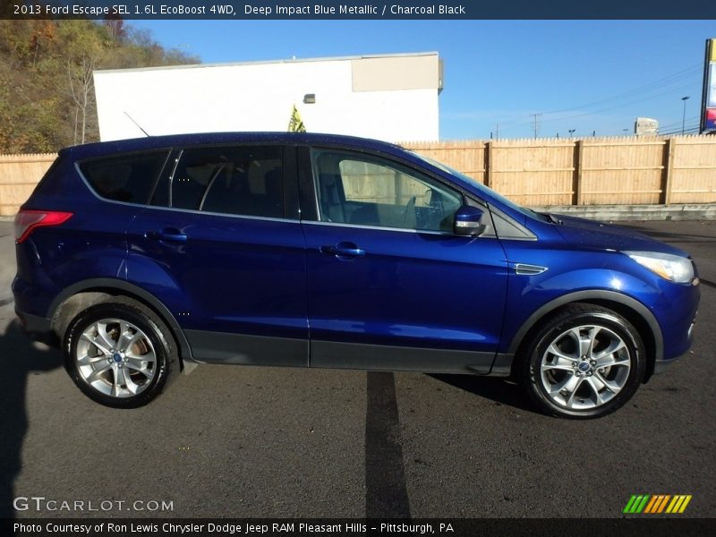 Deep Impact Blue Metallic / Charcoal Black 2013 Ford Escape SEL 1.6L EcoBoost 4WD