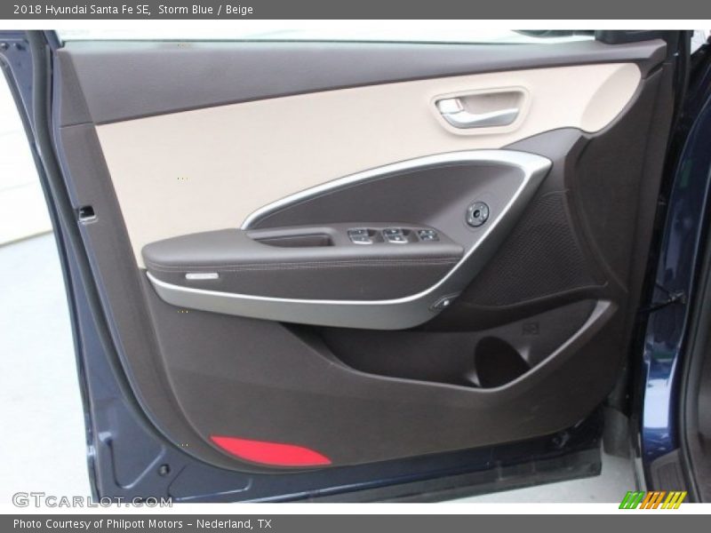 Storm Blue / Beige 2018 Hyundai Santa Fe SE