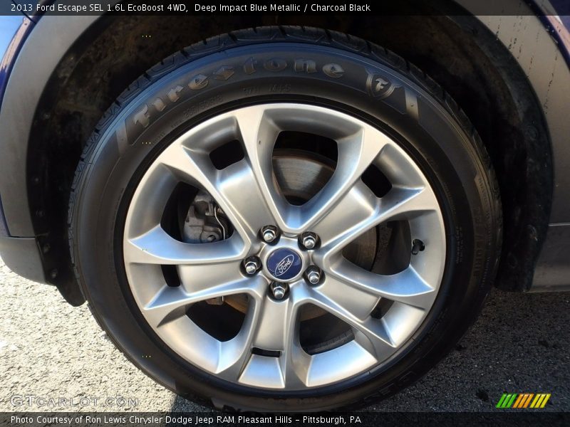 Deep Impact Blue Metallic / Charcoal Black 2013 Ford Escape SEL 1.6L EcoBoost 4WD