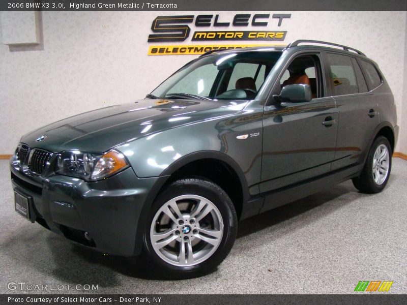 Highland Green Metallic / Terracotta 2006 BMW X3 3.0i