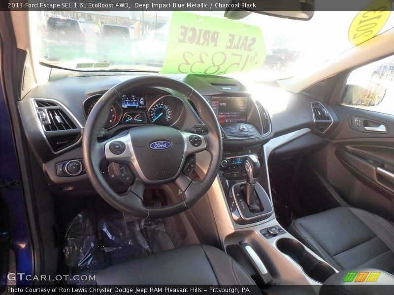 Deep Impact Blue Metallic / Charcoal Black 2013 Ford Escape SEL 1.6L EcoBoost 4WD