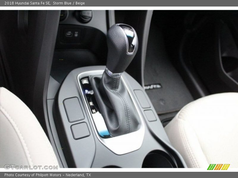 Storm Blue / Beige 2018 Hyundai Santa Fe SE