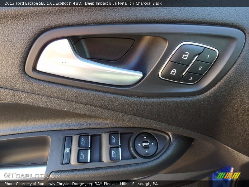 Deep Impact Blue Metallic / Charcoal Black 2013 Ford Escape SEL 1.6L EcoBoost 4WD