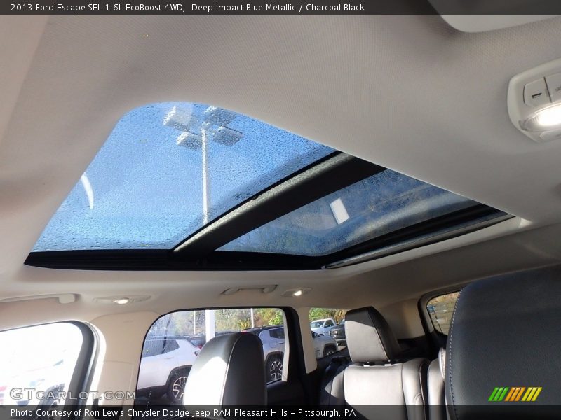 Deep Impact Blue Metallic / Charcoal Black 2013 Ford Escape SEL 1.6L EcoBoost 4WD