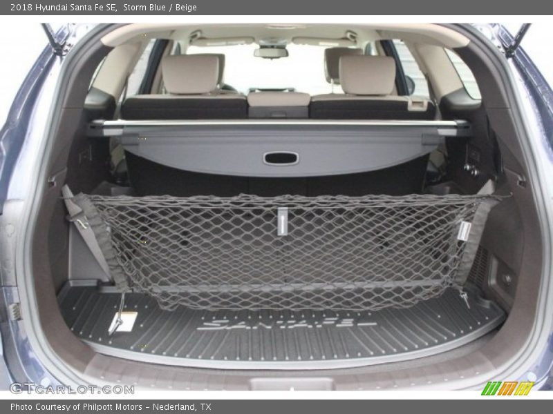 Storm Blue / Beige 2018 Hyundai Santa Fe SE