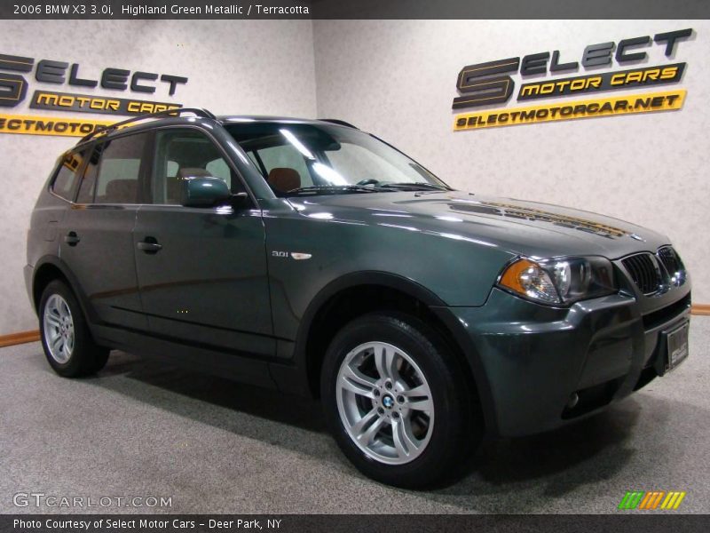 Highland Green Metallic / Terracotta 2006 BMW X3 3.0i