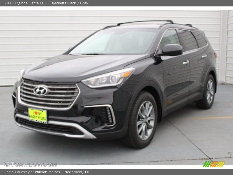 Becketts Black / Gray 2018 Hyundai Santa Fe SE
