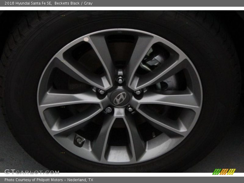 Becketts Black / Gray 2018 Hyundai Santa Fe SE