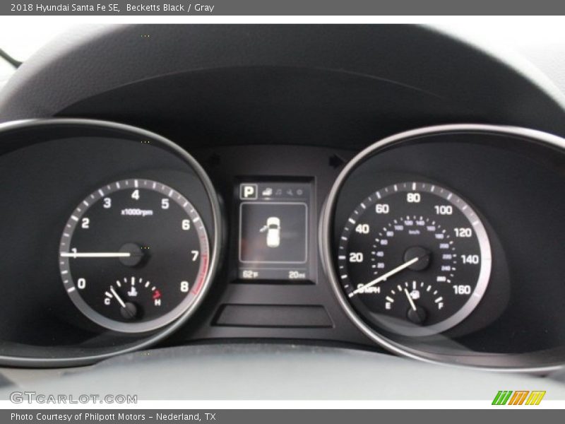 Becketts Black / Gray 2018 Hyundai Santa Fe SE