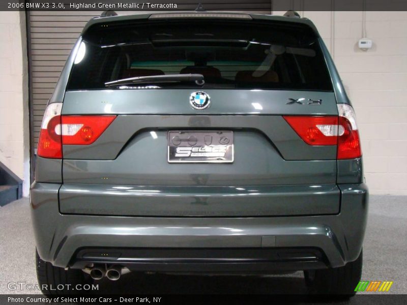 Highland Green Metallic / Terracotta 2006 BMW X3 3.0i