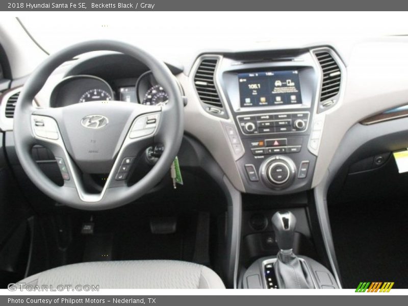 Becketts Black / Gray 2018 Hyundai Santa Fe SE