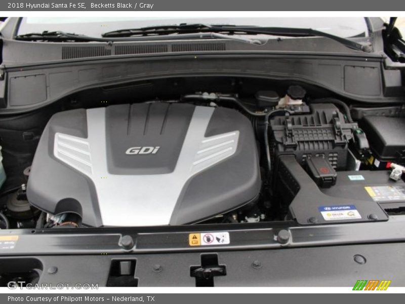 Becketts Black / Gray 2018 Hyundai Santa Fe SE