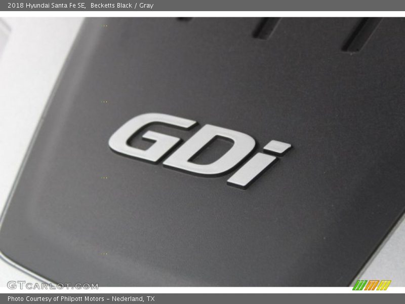 Becketts Black / Gray 2018 Hyundai Santa Fe SE