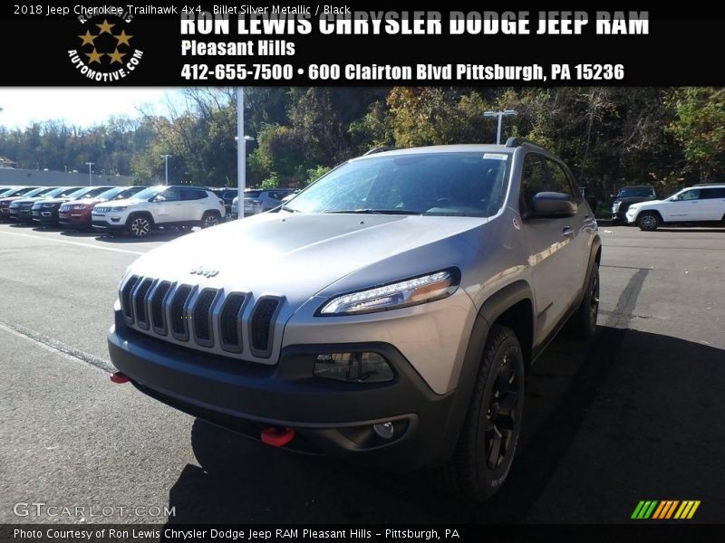 Billet Silver Metallic / Black 2018 Jeep Cherokee Trailhawk 4x4