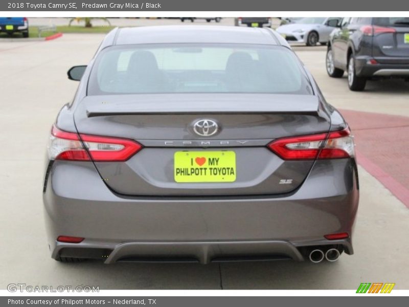 Predawn Gray Mica / Black 2018 Toyota Camry SE