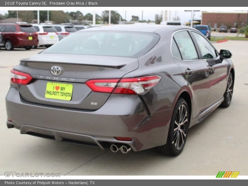 Predawn Gray Mica / Black 2018 Toyota Camry SE