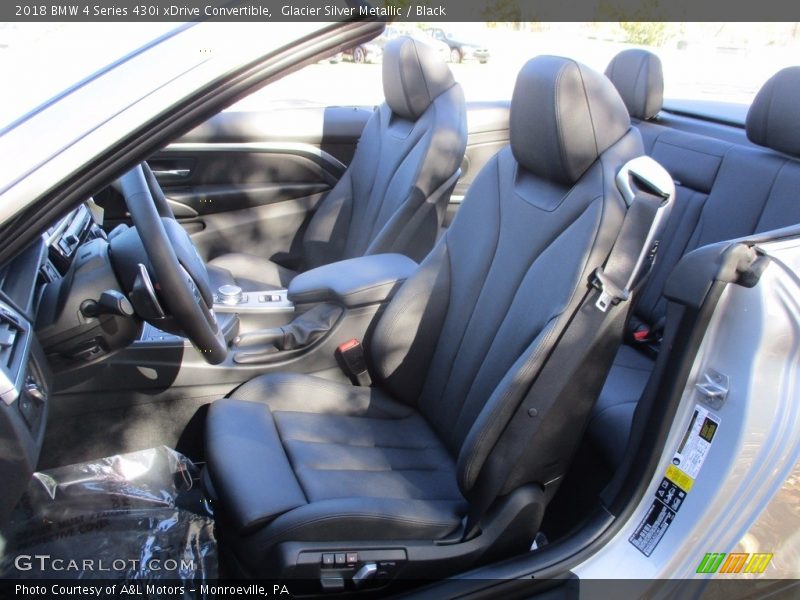 Glacier Silver Metallic / Black 2018 BMW 4 Series 430i xDrive Convertible