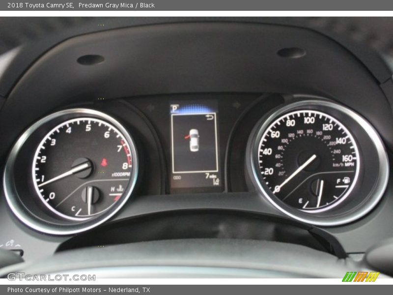 Predawn Gray Mica / Black 2018 Toyota Camry SE