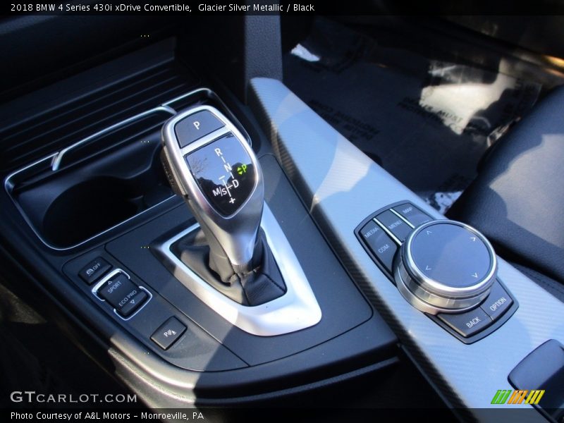 Glacier Silver Metallic / Black 2018 BMW 4 Series 430i xDrive Convertible