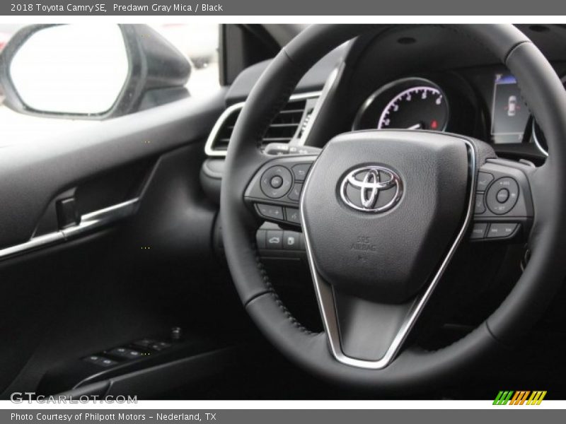Predawn Gray Mica / Black 2018 Toyota Camry SE