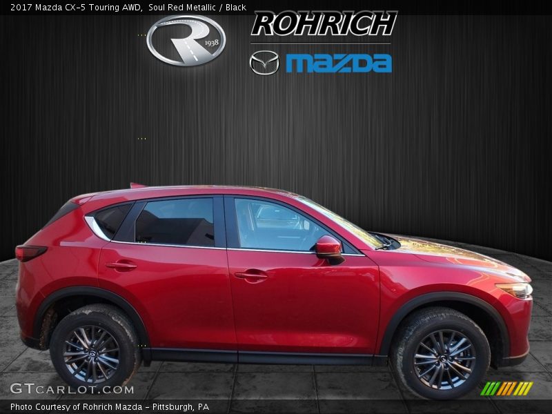 Soul Red Metallic / Black 2017 Mazda CX-5 Touring AWD