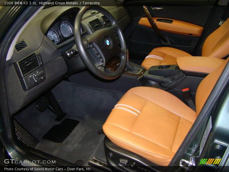 Highland Green Metallic / Terracotta 2006 BMW X3 3.0i