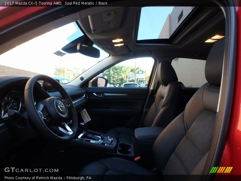 Soul Red Metallic / Black 2017 Mazda CX-5 Touring AWD
