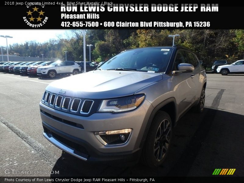 Billet Silver Metallic / Black 2018 Jeep Compass Limited 4x4
